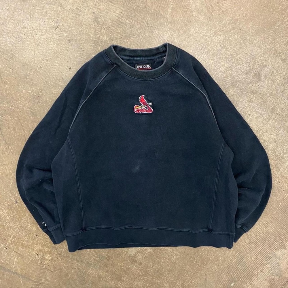 Vintage St. Louis Cardinals MLB 2000s Center Logo Antigua Sweatshirt Crewneck L - Picture 1 of 6